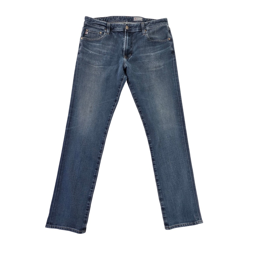 AG Adriano Goldschmied Tellis Modern Slim Fit Jeans Medium Wash Blue Mens 36x33